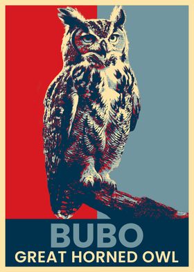 Great Horned Owl Poster