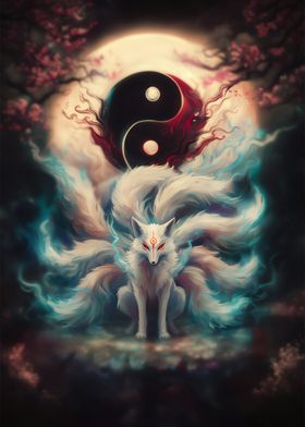 Nine-Tailed Fox Yin Yang