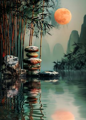 Zen Garden Moon