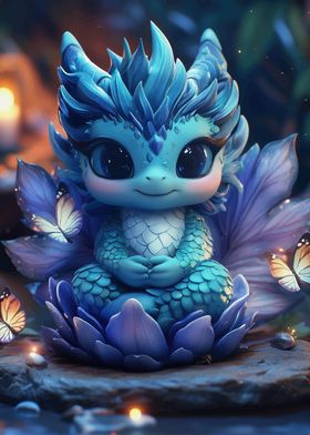 Cute Baby Dragon Figurine