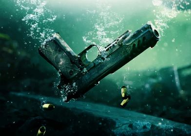 Submerged Handgun