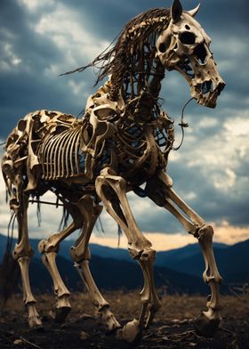 Horse Skeleton Art