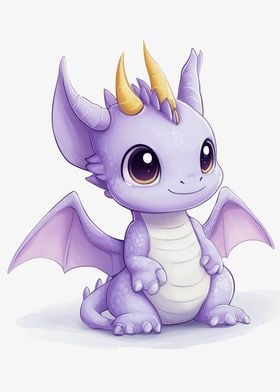 Cute Purple Dragon