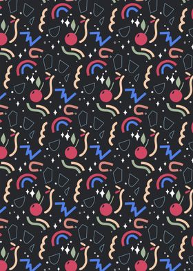 Cherry & Rainbow Pattern