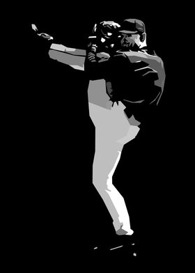 Baseball Pitcher Silhouette