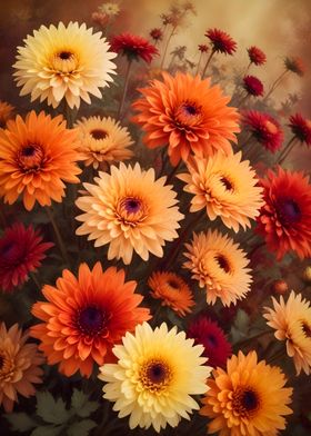 Autumnal Flower Field