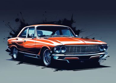 Classic Car Illustration