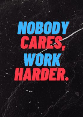 Work Harder Motivation Poster