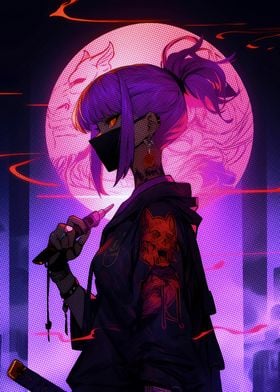 Cyberpunk Anime Girl