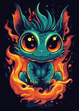 Cute Fire Creature