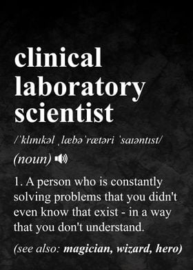 Clinical Laboratory Scientist Definition