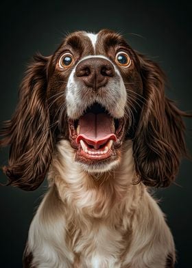 Surprised Springer Spaniel