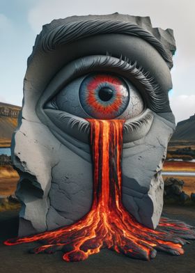 Stone Eye Weeping Lava