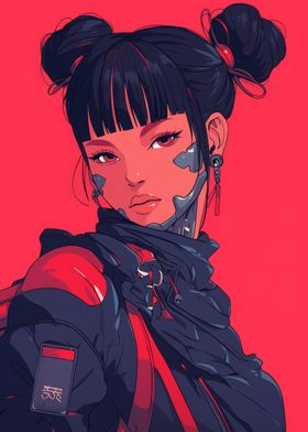 Cyberpunk Anime Girl