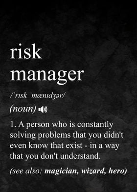 Risk Manager Definition