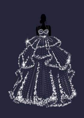 Sparkling Ball Gown Silhouette