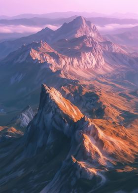 Mountain Range Landscape