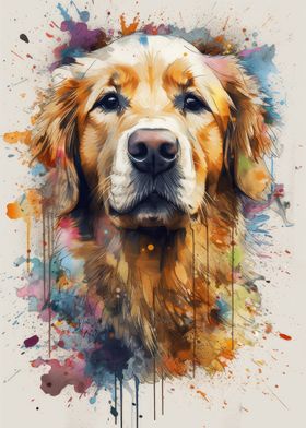 Golden Retriever Watercolor