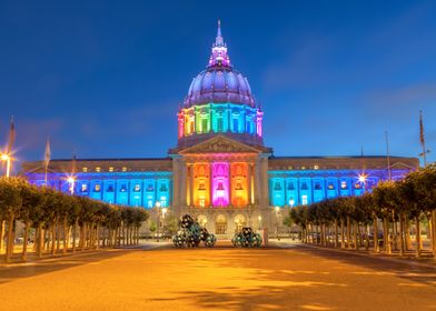 San Francisco City Hall Illuminated