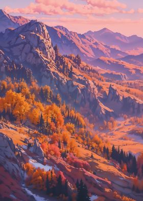 Autumn Mountain Landscape