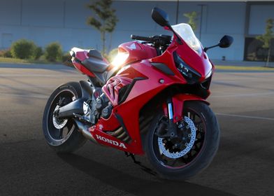 Red Honda CBR650R Motorcycle