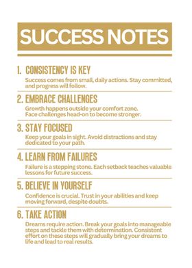 Success Notes