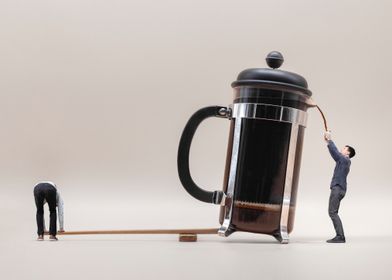 Giant French Press Coffee