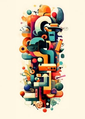 Abstract Geometric Art