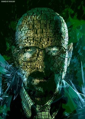 Walter White Typography Art