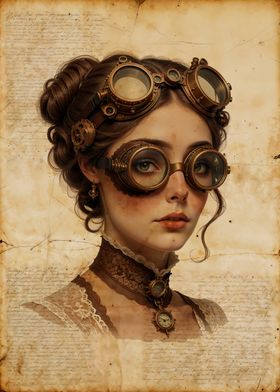 Steampunk Woman Portrait