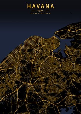 Havana Golden City Map