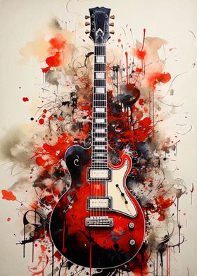 Red Electric Guitar