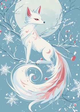 White Fox in Winter