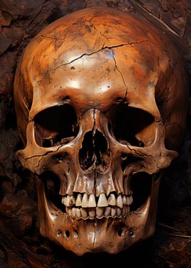 Human Skull Close-Up