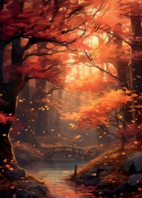 Autumn Forest Stream