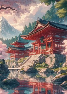 Japanese Temple Landscape