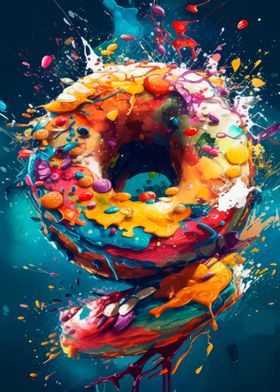 Abstract Donut Explosion