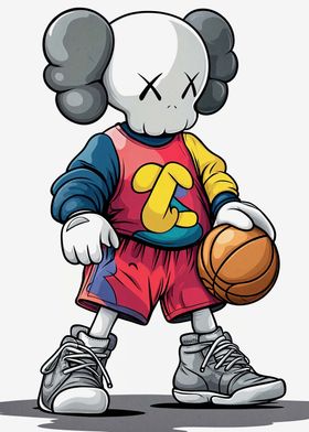 KAWS Basketball Player Sport