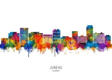 Juneau Skyline Watercolor