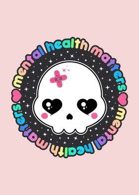 Mental Health Matters Skull