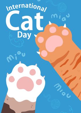 International Cat Day Paws