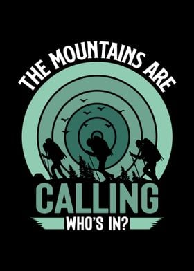 Mountains Calling Hiking Design