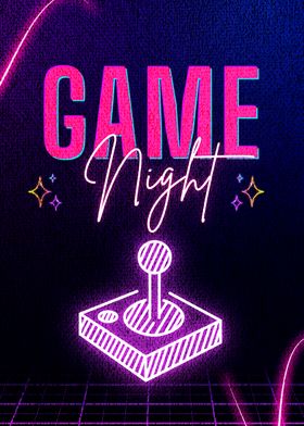 Retro Game Night Poster