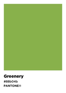 Pantone Greenery Color