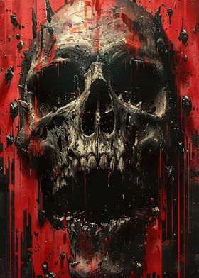 Skull in Red