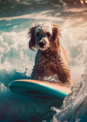 Dog Surfing