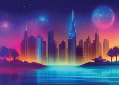 Neon Cityscape