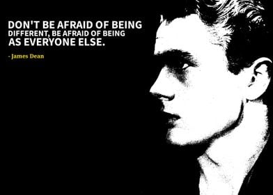 James Dean Quote Poster