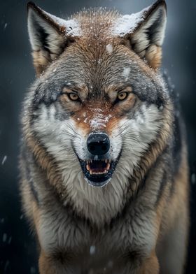 Wolf in Snow