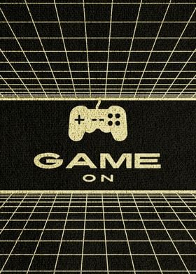 Game On Retro Poster